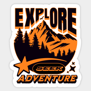 Seek adventure Sticker